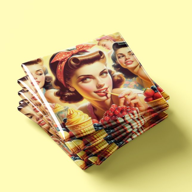 Aimant Retro Candy Girls (Créateur téléchargé)