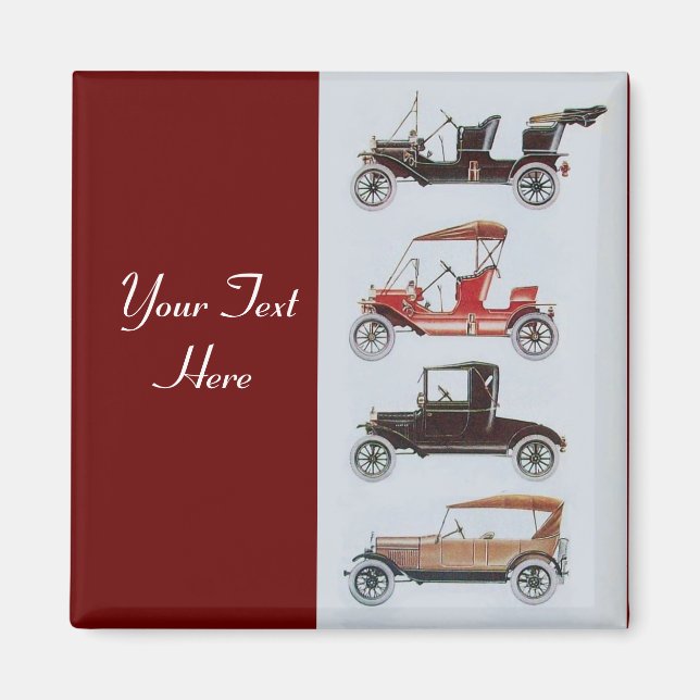 Aimant RETRO CARS 2- réparation automobile (Devant)