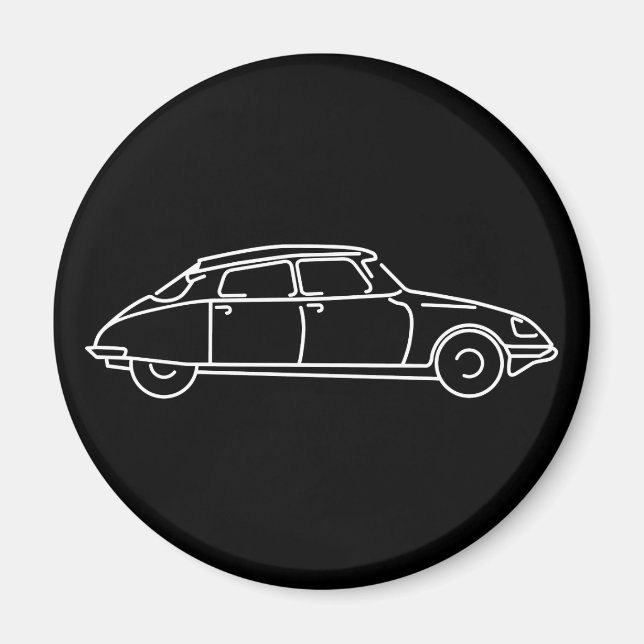 Aimant Rétro Citroen DS 19 (Devant)