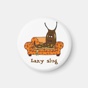 Aimant Retro Comic Toon Lazy Slug