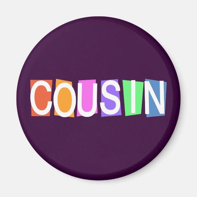 Aimant Retro Cousin (Devant)