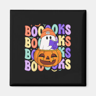 Aimant Retro Cute Ghost Enseignant Halloween Librairie Li