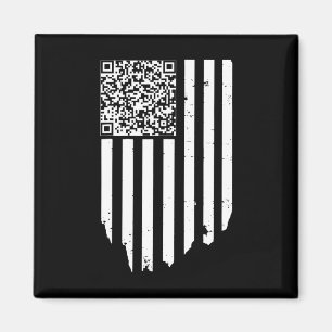 Aimant Retro Funny Qr Trump Code de danse
