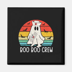 Aimant Retro Ghost Boo Boo Crew Femmes Infirmières Funny 