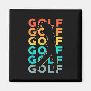 Aimant Retro Golfer