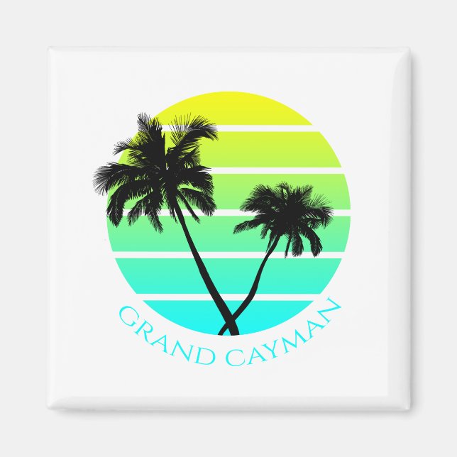 Aimant Retro Grand Cayman (Devant)