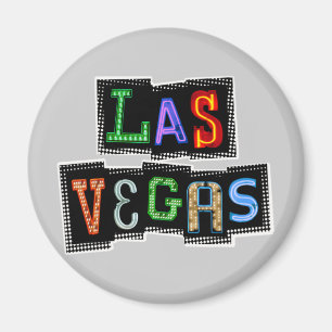 Aimant Rétro Las Vegas Néon