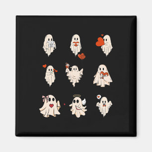 Aimant Rétro Mignonne Fantôme Valentines Journée Femmes H