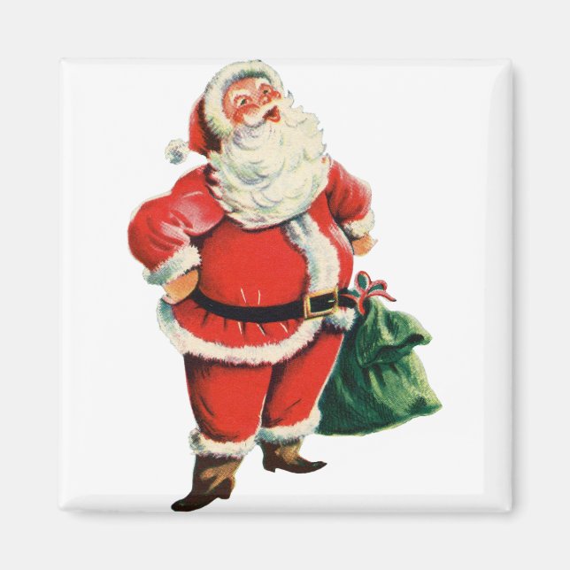 Aimant Retro Père Noël (Devant)