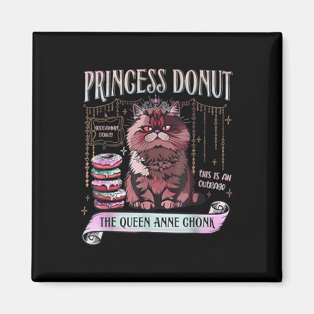 Aimant Retro Princess Donut Dungeon Crawler Carl Book Lov (Devant)