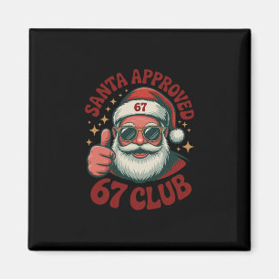 Aimant Retro Santa Approuvé 67 - Clic Noël 67 Meme