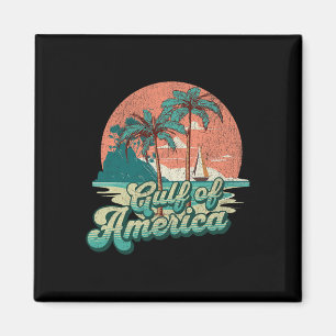 Aimant Retro Sunset Beach Vibes - Golfe D'Usa