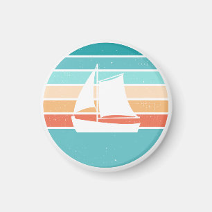 Aimant Retro Sunset Effet Perdu + Voilier