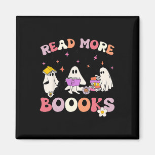 Aimant retro Super Lire plus Livres Ghost Boo ghoul Fun H