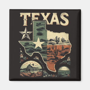 Aimant Retro Texas