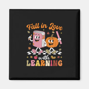 Aimant Retro Tombez Amoureux De L'Apprentissage Automne C