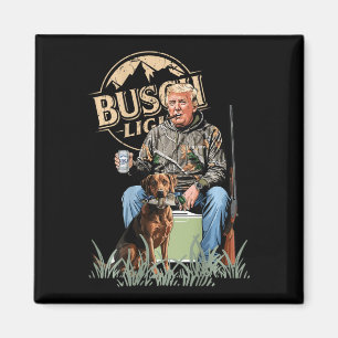 Aimant Retro Trump Chasse Au Cerf Drôle Boire De La Bière