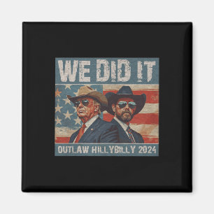 Aimant Retro Trump Vance Nous L'Avons Fait Outlaw Et Hill