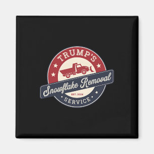 Aimant Retro Trump's Snowflake Removal Service Funny Trum