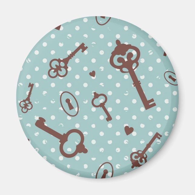 Aimant Rétro Valentine Keys (Devant)