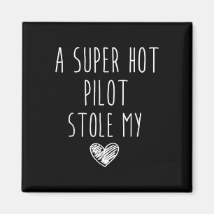Aimant Retro Vintage Funny Un Super Pilote Hot Stocke My