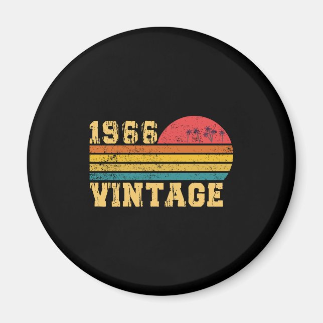 Aimant Retro Vintage Sunset 1966 Anniversaire (Devant)
