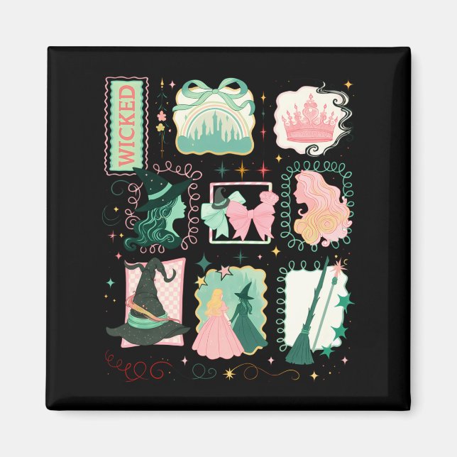 Aimant Retro Wicked Stamps Christmas Vibes Clothing Long  (Devant)