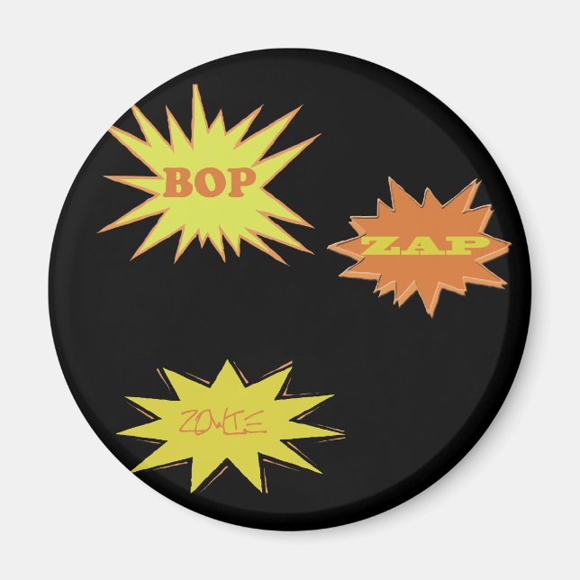 AIMANT RÉTRO ZAP ZOWIE BOP (Devant)