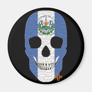 Aimant RÉUNIONS El Salvador iman circulaire noir B2