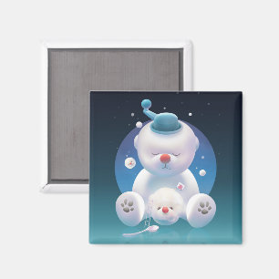 Aimant Rêve de Bichon Ice Shaver