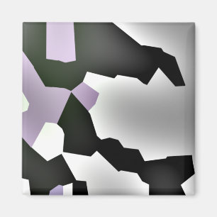 Aimant "Rêve fragmenté" Art Abstrait numérique