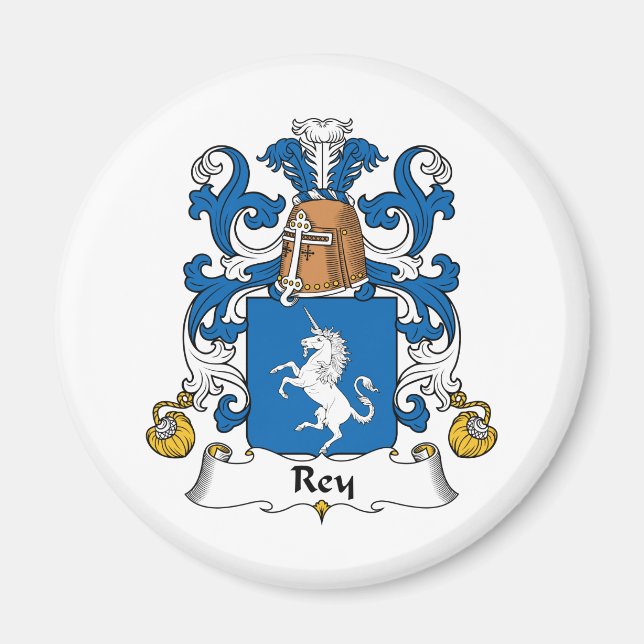 Aimant Rey Family Crest (Devant)