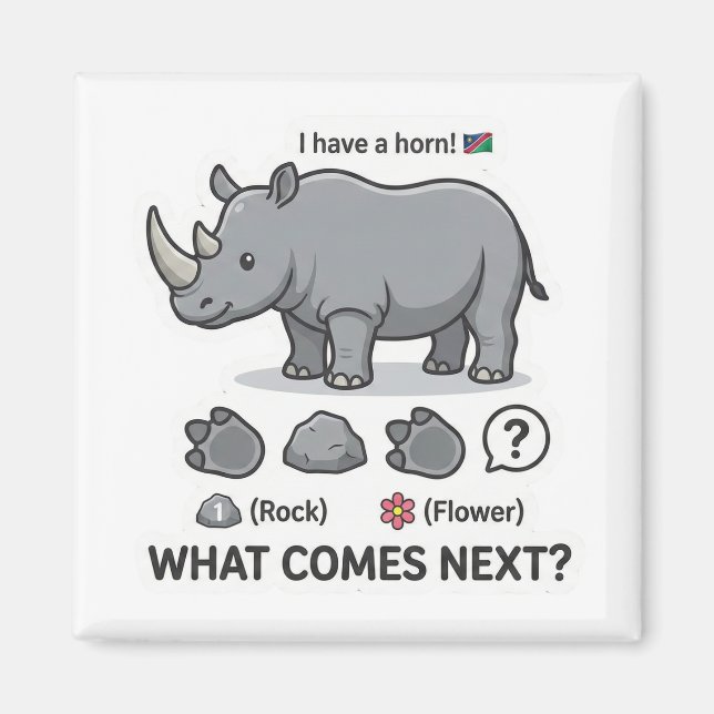 Aimant Rhino Pattern Logic (Devant)