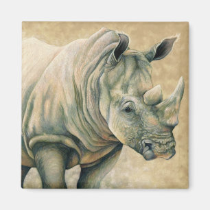 Aimant Rhinocéros blanc