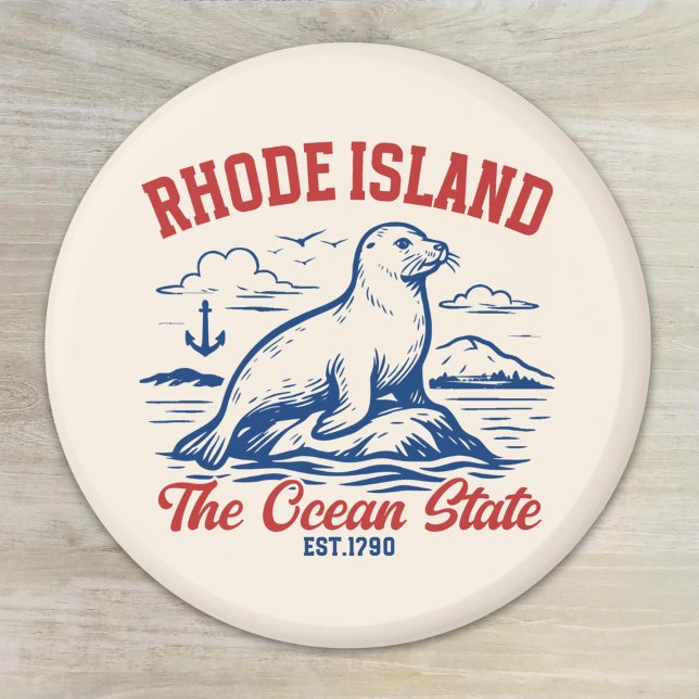 Aimant Rhode Island Beach Vibes Gift Idea (Créateur téléchargé)