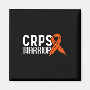 Aimant Ribbon Orange Guerrier Crps - Sensibilisation Crps