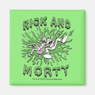 Aimant RICK ET MORTY™ Falling Into Acid