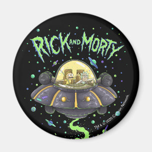 Aimant RICK ET MORTY™  Graphique de vol spatial illustré