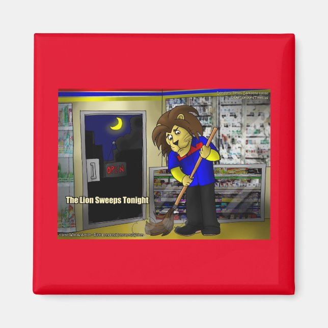 Aimant Rick London "Le Lion Balaye Ce Soir" Bande Dessiné (Devant)