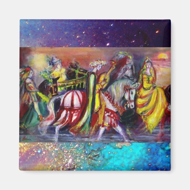 Aimant RIDERS DANS le détail de la nuit (Devant)