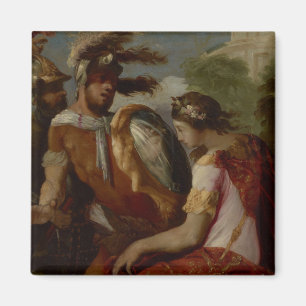 Aimant Rinaldo et le bouclier miroir, c.1650-55