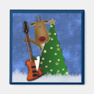 Aimant Rindeer à nez rouge Rockin