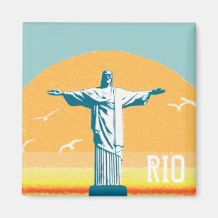 Aimant Rio - Corcovado - Jésus Christ Rédempteur