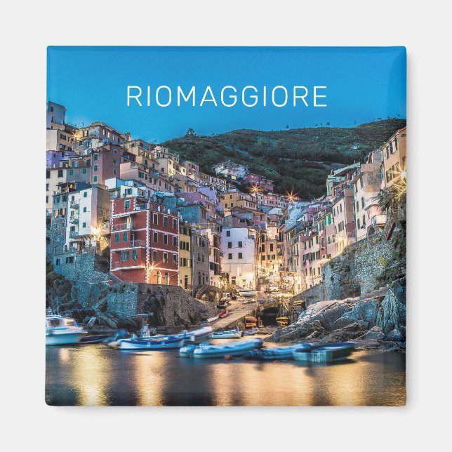 Aimant Riomaggiore Cinque Terre La Spezia Italie Panorama (Devant)