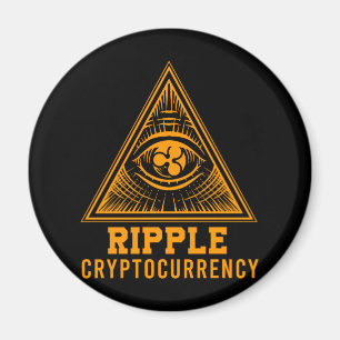 Aimant Ripple XRP Tous les yeux Crypto Illuminati Cadeau