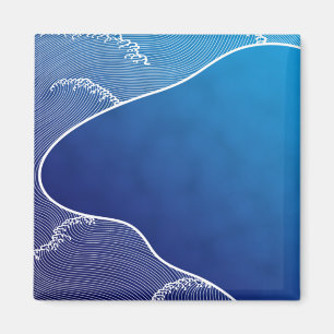 Aimant rivière bleue