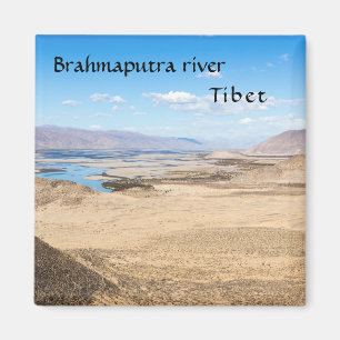 Aimant Rivière Brahmaputra et paysage désertique - Tibet