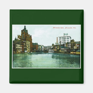 Aimant Rivière de Milwaukee, Milwaukee, le Wisconsin