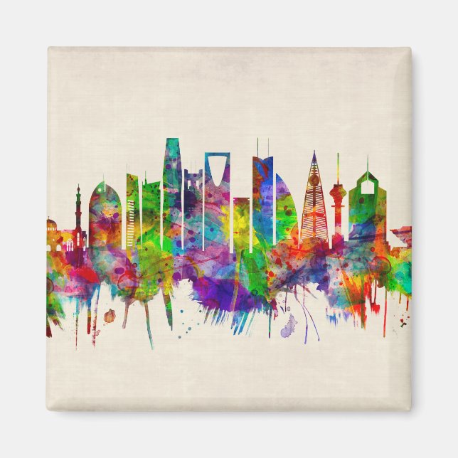 Aimant Riyadh Arabie Saoudite Skyline (Devant)
