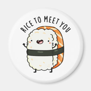 Aimant Riz Pour Vous Rencontrer Drôle Sushi Pun